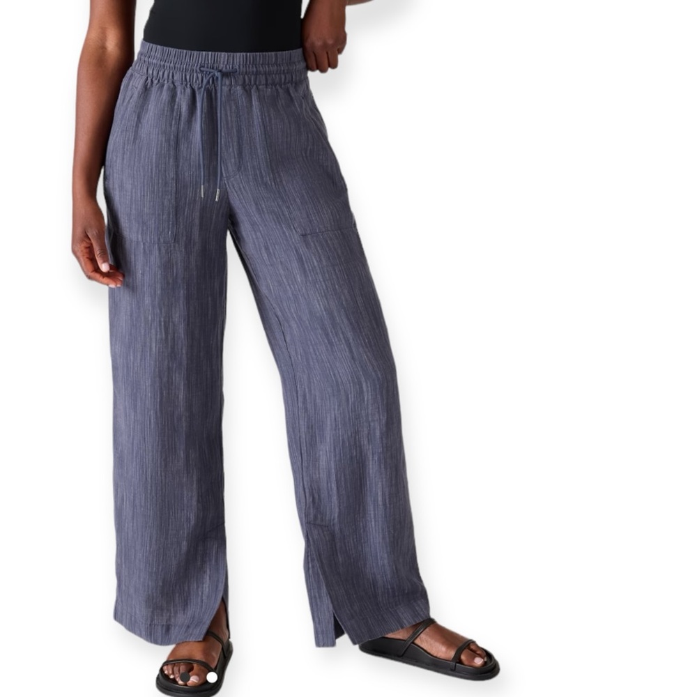 Athleta Wide Leg Pants in Gray